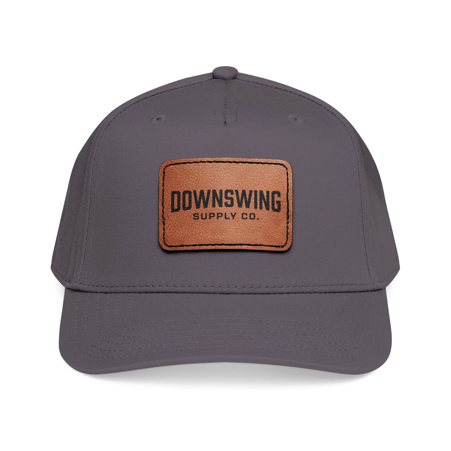 Downswing Leather Patch Baseball Cap — Wordmark