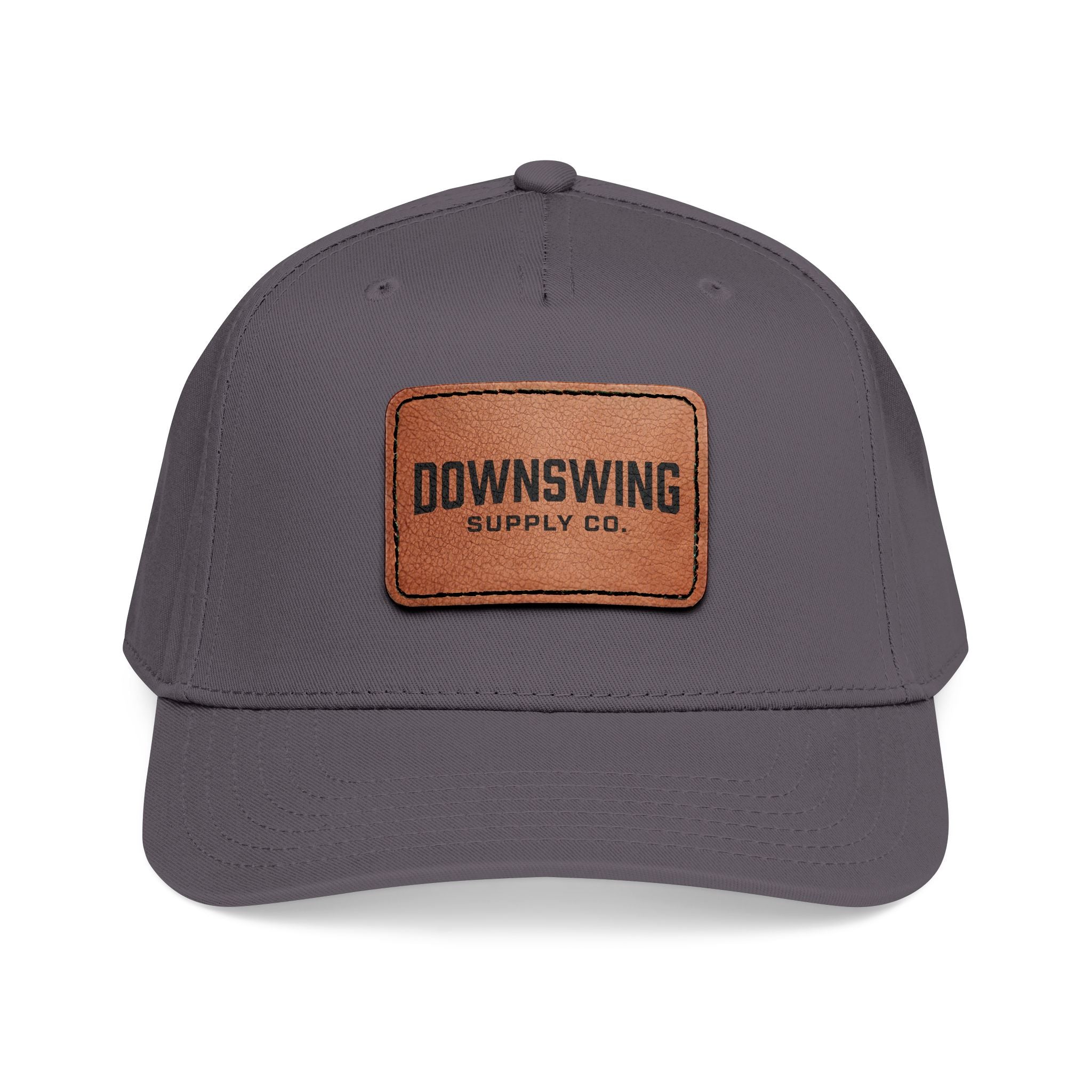 Downswing Leather Patch Baseball Cap — Wordmark