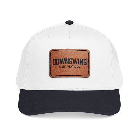 Downswing Leather Patch Baseball Cap — Wordmark