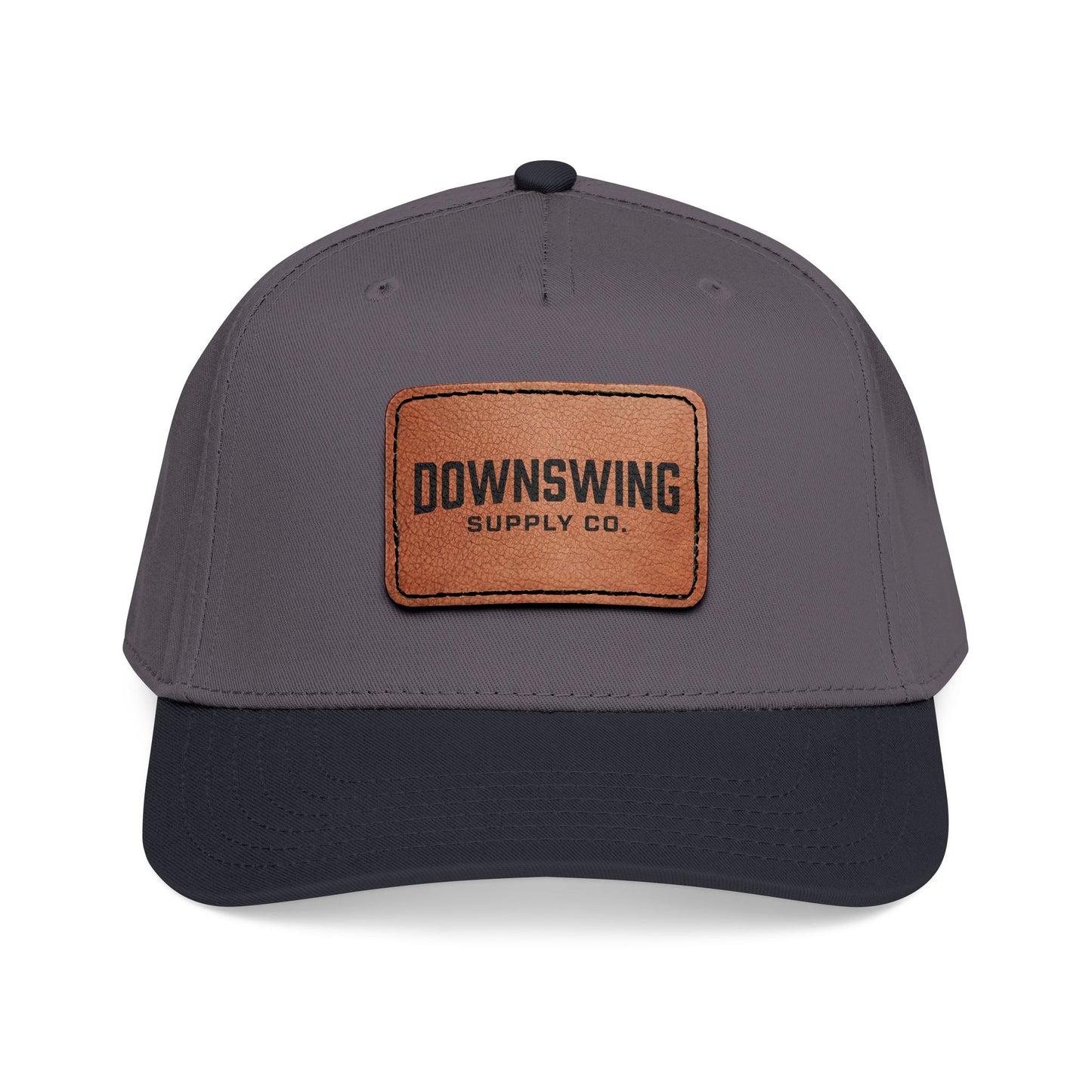 Downswing Leather Patch Baseball Cap — Wordmark