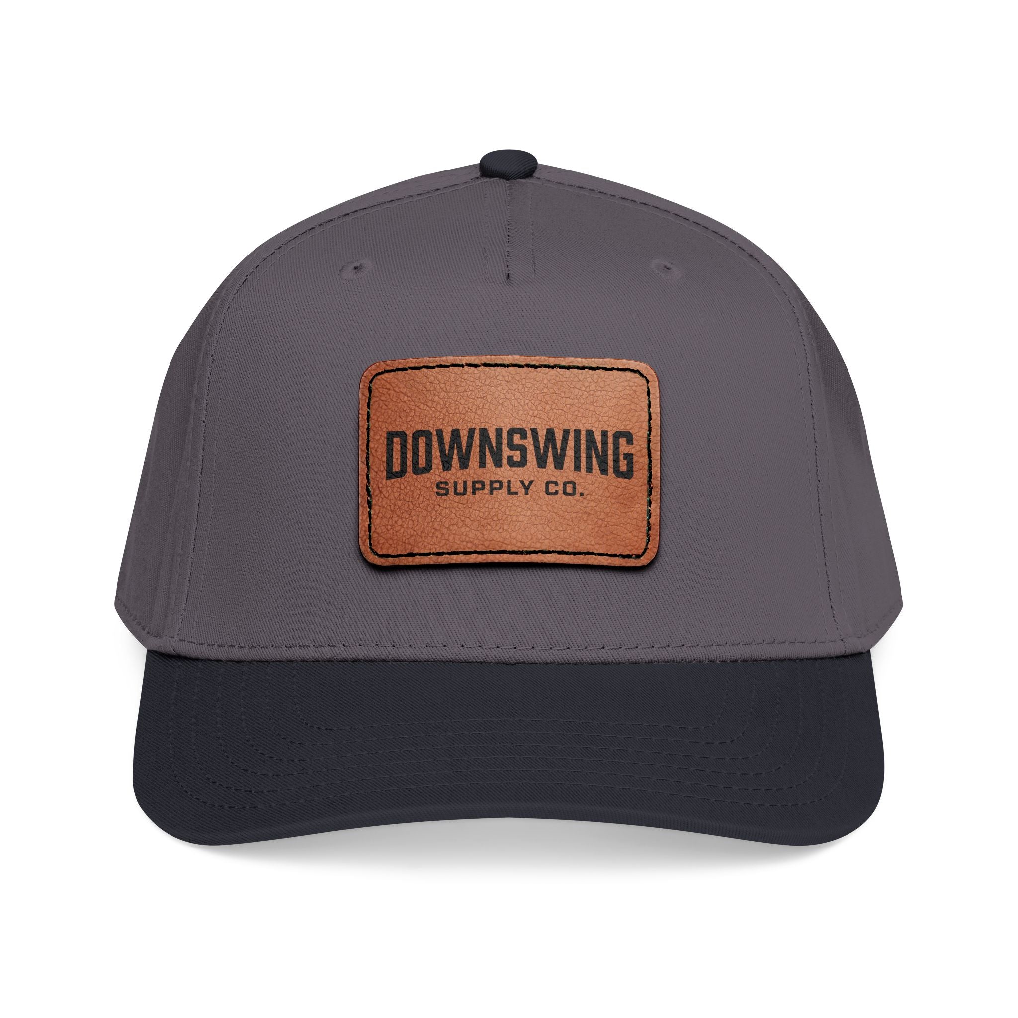 Downswing Leather Patch Baseball Cap — Wordmark